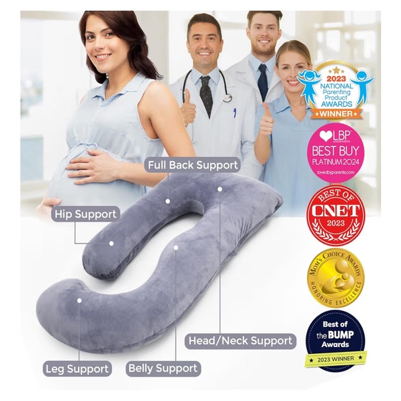 Momcozy Pregnancy Pillows for Sleeping, U Shaped Full Body Maternity Pillow - Picture 4 of 5